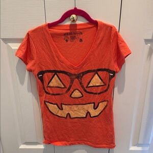 Orange Halloween Graphic T-Shirt